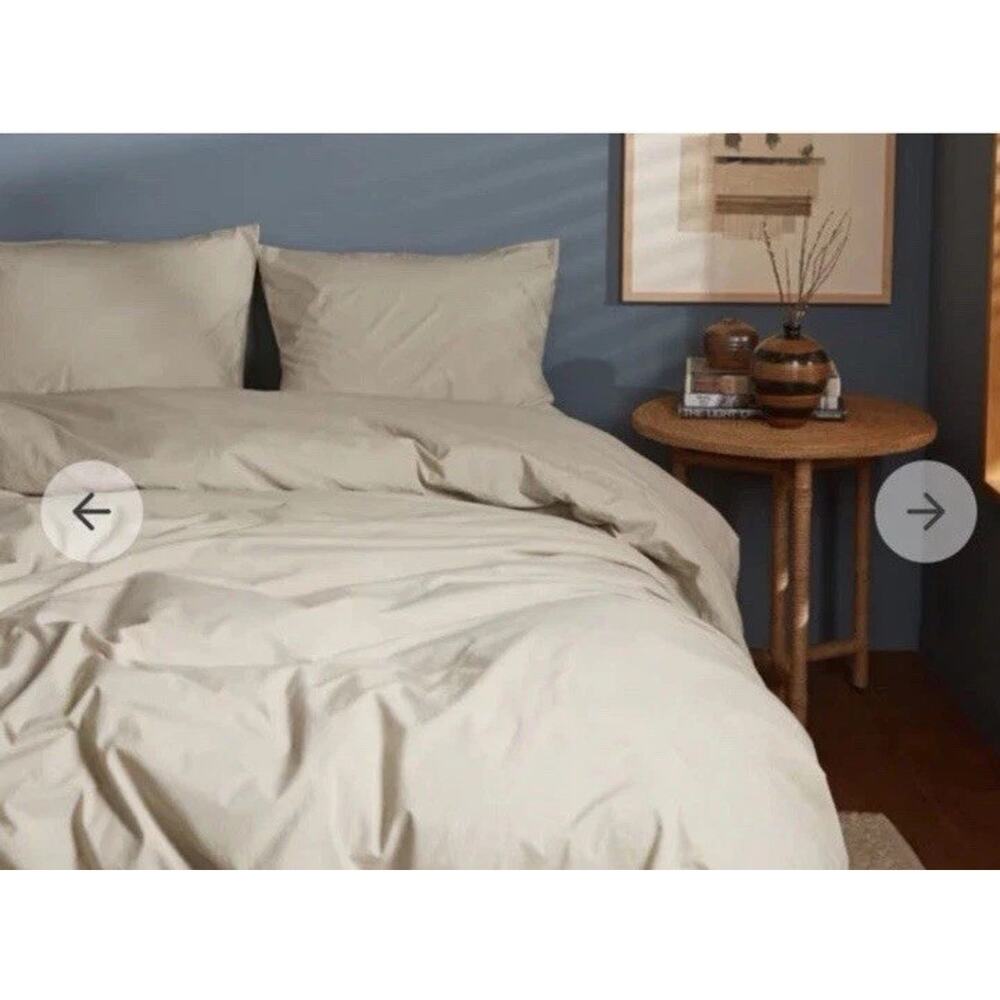NWT $309 PARACHUTE 100% Brushed Cotton Duvet Cover King/cal King Latte